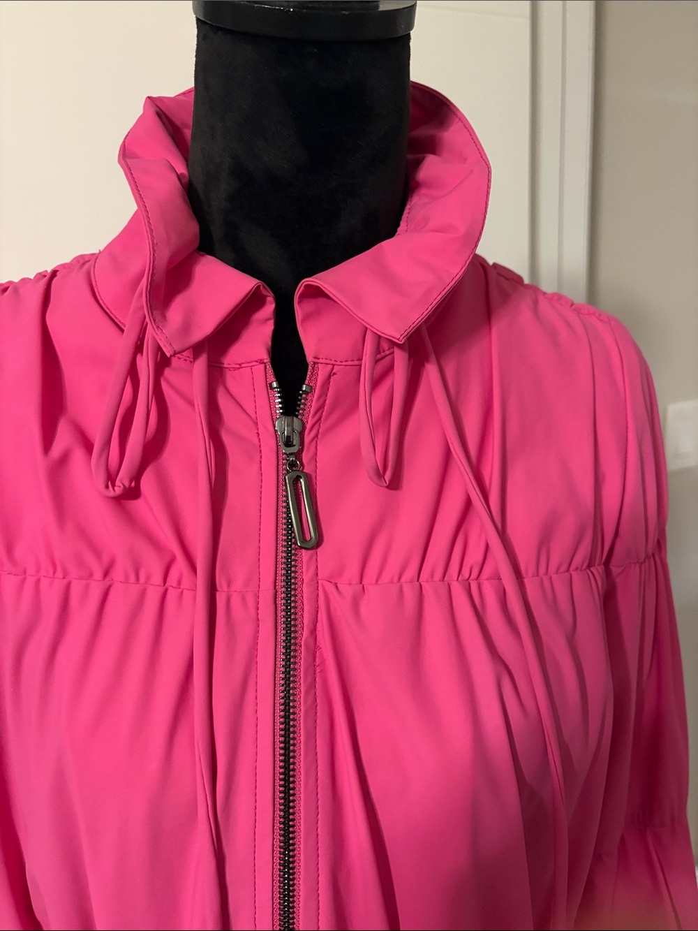 IC COLLECTION Hot Pink Drawstring Zip-Up Jacket - Picture 2 of 4